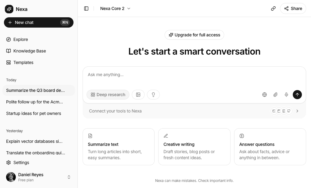 AI chat blocks