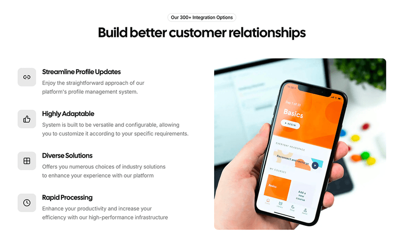 shadcn feature sections