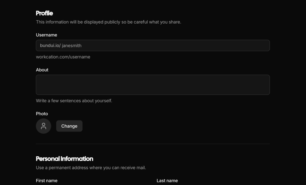 shadcn uishadcn form layouts blocks block dark