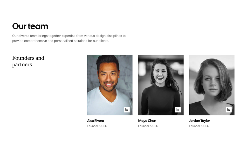 shadcn uishadcn team sections block